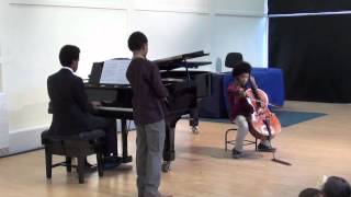 Ave Maria by Bach Gounod  violin cello and piano  piano trio  played live by 3 brothers [upl. by Hatfield406]