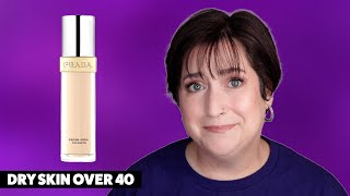 PRADA REVEAL SKINOPTIMIZING FOUNDATION  Dry Skin Review amp Wear Test [upl. by Gnuoy205]