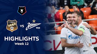 Highlights FC Ural vs Zenit 13  RPL 201920 [upl. by Brader387]