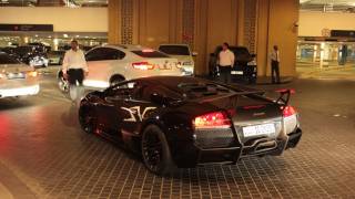 Black on Black Lamborghini LP6704 SV in Dubai [upl. by Kemble]