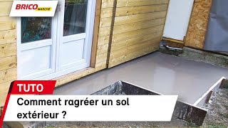 Comment ragréer un sol extérieur   Bricomarché [upl. by Parfitt298]