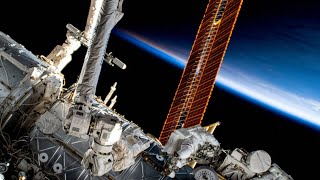 Astronauts Perform DRAMATIC Spacewalk Installing Solar Array on International Space Station [upl. by Rawdon994]