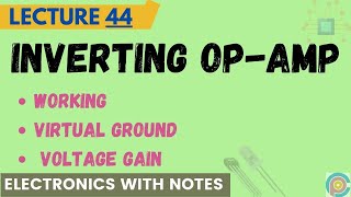 inverting op amp Hindi  inverting operational amplifier [upl. by Eninotna952]