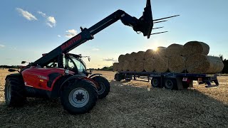 Harvesting Oats Hauling Straw and Wild Flower Prep [upl. by Julianna]