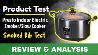 Presto Indoor Electric Smoker  Product Test quotSmoked Rib Testquot [upl. by Nieberg]