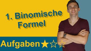 1 Binomische Formel  Übungsaufgaben mit Lösungen [upl. by Hound650]