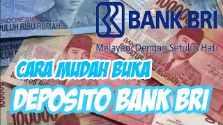 Syarat Mudah Buka Rekening Deposito Bank BRI Terbaru Pemula Wajib Tahu Caranya  Fendy Artha [upl. by Reggi620]