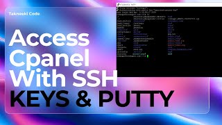 How to Access the SSH Command Line cPanel  Takneeki Code [upl. by Peterus]