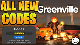 NEW ALL WORKING CODES FOR GREENVILLE IN NOVEMBER 2024 ROBLOX GREENVILLE CODES [upl. by Adanar]