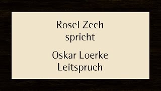 Oskar Loerke „Leitspruch“ [upl. by Relyk352]