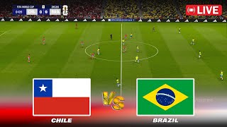 🔴CHILE vs BRAZIL  FIFA World Cup 2026 Qualifiers  Full Match  PES Game Simulation [upl. by Soloma]