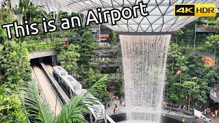 Jewel Changi Airport Walking Tour  Worlds Best Airport EP3  4K HDR [upl. by Emyle]