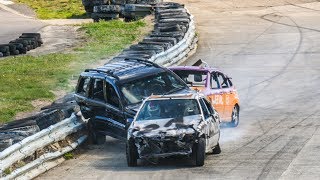 Banger Racing Angmering Raceway  CB Contact  8th September 2019 [upl. by Bunce203]