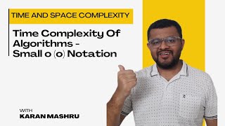 19 Small o o Notation  Time Complexity of Algorithms  Complete DSA For Placements In Hindi [upl. by Rowena]