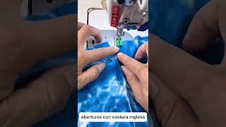 tutorial para coser aberturas con costura inglesa shorts [upl. by Sivra759]