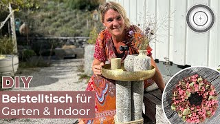 DIY  GARDENTABLE GARTENTISCH Beistelltisch und TRAUM  Kranz aus Pfaffenhütchen [upl. by Inneg]