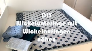 DIY Wickelunterlage mit wechselbarer Wickelauflage für den Wickeltisch nähen [upl. by Cerallua]