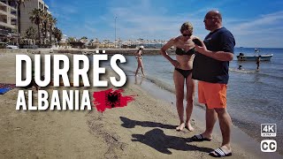 Tour of Durrës Beach  Durrës Albania 🇦🇱 [upl. by Dianna]