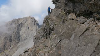 Sgurr Alasdair and Sgurr Mhic Choinnich via Collies Ledge Black Cuillin Isle of Skye 230821 [upl. by Duston]