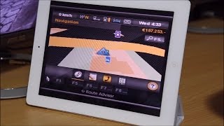 Euro Truck Simulator 2 GPS running on iPad and external monitor  Plus digger delivery [upl. by Gaves]