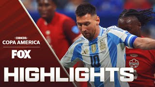 Argentina vs Canada Highlights  2024 Copa América [upl. by Spearing424]