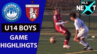 Sockers FC vs FC United  U14 MLS Next Game Highlights Oct 27 2024 [upl. by Jamilla]