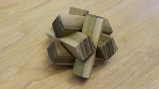 Making the 6pc notched burr puzzle Woodworking project [upl. by Norven364]