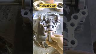 Helical gear working in cross sectional view gear engineering [upl. by Olsen]