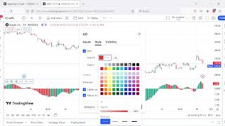 Tradingview awesome oscillator EASY SET UP 👌 [upl. by Sanbo934]