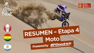 Resumen  Moto  Etapa 4 San Juan de Marcona  San Juan de Marcona  Dakar 2018 [upl. by Jasisa783]