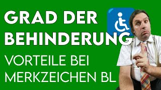 Vorteile bei Merkzeichen bl für blind  GdB [upl. by Olegnaleahcim]