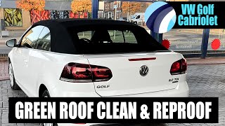 Green Roof Clean  VW Golf Cabriolet [upl. by Anneyehc]