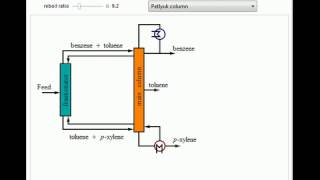 Operation of a Dividing Wall Column and a Petlyuk Column [upl. by Ynattirb433]