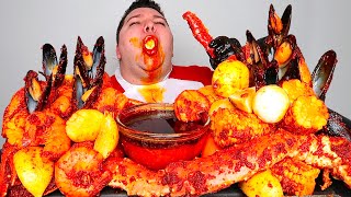 Eating 500 Worth Of Spicy Seafood Boil • MUKBANG [upl. by Elicec]