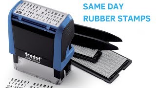 Same day custom rubber stamp Heres how [upl. by Ennaira]