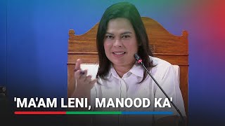 Ako na lang magisa dito Sara reacts to Bongbong Leni shaking hands [upl. by Eckel]