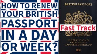 Get Your British Passport in a Day or Week Fast Track Passport Service britishpassport ukpassport [upl. by Ahsinod]