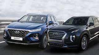 2020 Hyundai Palisade vs 2018 Hyundai Santa Fe [upl. by Eelarbed]