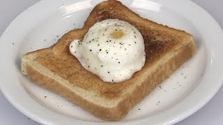 NO Fail Microwave Perfect Poached Egg Recipe [upl. by Esyak]