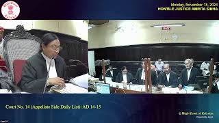 18 November 2024  Court No 14  Live Streaming of the Court proceedings [upl. by Morice]