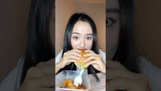 Lotteria burger mukbang burger mukbang koreanfood [upl. by Nudnarb358]