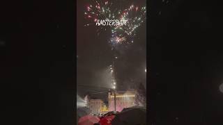 New Year’s Celebration 🎇 amsterdam newyear celebration fireworks christmas netherlands 2024 [upl. by Attiuqehs]