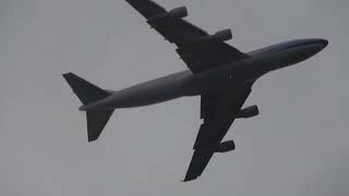 China Airlines Cargo B747400 approach Schiphol [upl. by Lokkin208]