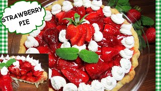 THE BEST STRAWBERRY PIE RECIPE  How To Make Homemade Strawberry Pie [upl. by Flosser]