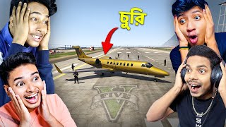 I STOLE MILION DOLLER PRIVATE JET WITH TheBanglaGamer SokherGamer ANDGamingSubrata [upl. by Meek]