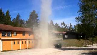 dust devil storm in norway vrådal [upl. by Thornburg]