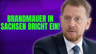 Kurswechsel Die Brandmauer in Sachsen gibt nach Michael Kretschmer [upl. by Ativoj]