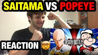 Saitama VS Popeye  deathbattle  REACTION 🤯 [upl. by Camala89]