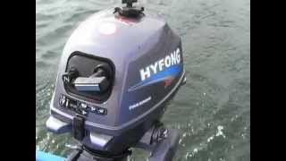 Hyfong F 25 PS Viertakt Four Stroke Außenborder Outboard  erste Testfahrt Chinese Outboard [upl. by Orsino]