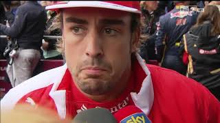 F1 Cina 2014  Stella Bruno intervista Fernando Alonso dopo le Qualifiche [upl. by Lavona]